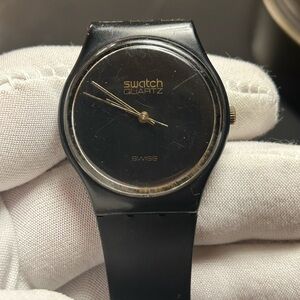 Swatch Vintage 1983 Rare Black Magic Classic Watch